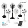 Pedestal Fan, Solar, Plastic - view 2