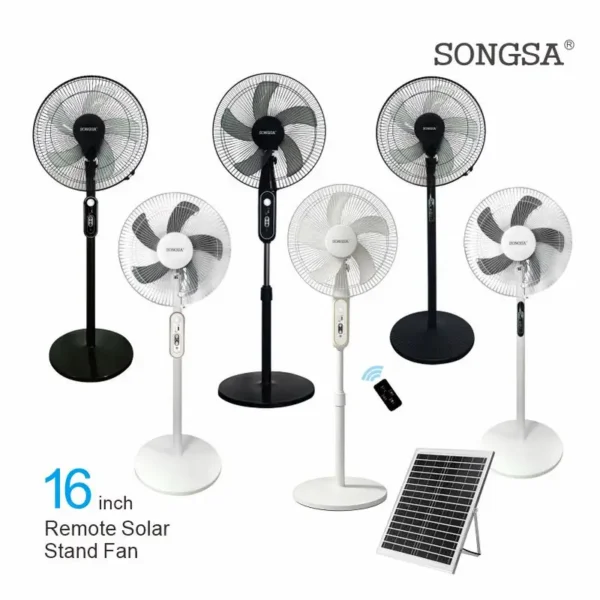Pedestal Fan, Solar, Plastic - view 2