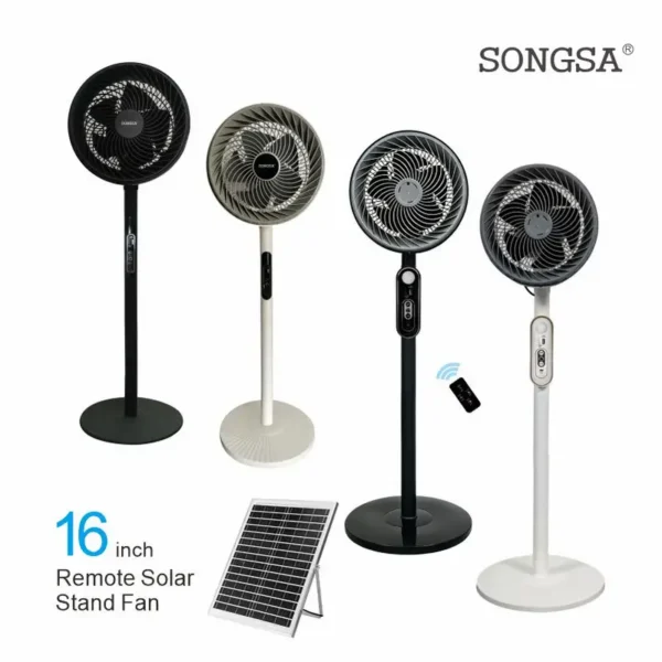 Pedestal Fan, Solar, Plastic - view 3