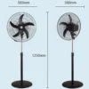 Pedestal Fan, Solar, Portable - view 3