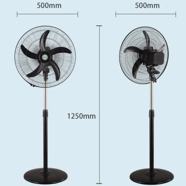 Pedestal Fan, Solar, Portable - view 3