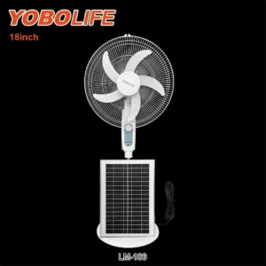 Pedestal Fan, YOBOLIFE, Solar, USB