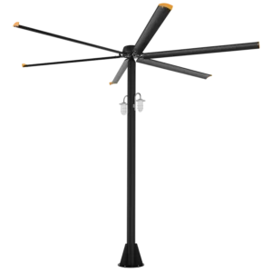 Pedestal Floor Ventilation Fan, 7.3m, 24Ft, HVLS