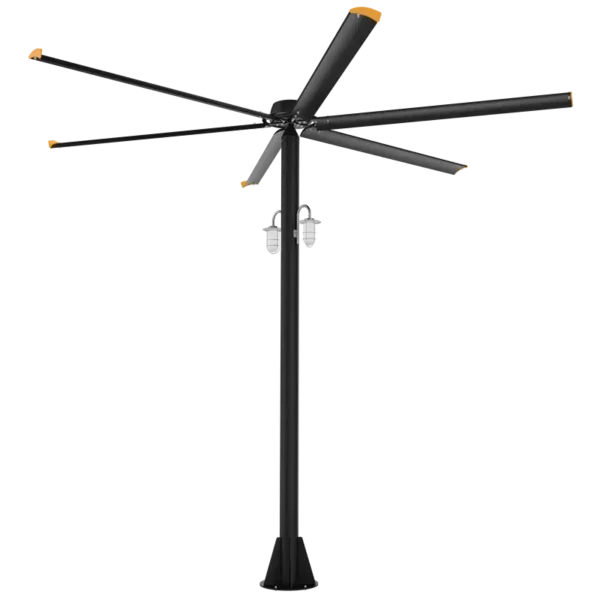Pedestal Floor Ventilation Fan, 7.3m, 24Ft, HVLS