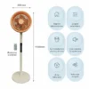 Pedestal Stand Fan, 10-inch, 40, Plastic - view 5