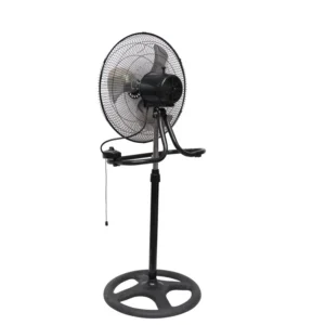 Pedestal Stand Floor Fan, Aluminum, 45W, ALUMINIUM WIRE
