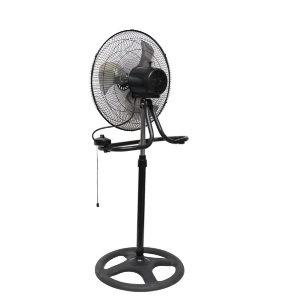 Pedestal Stand Floor Fan, Aluminum, 45W, ALUMINIUM WIRE
