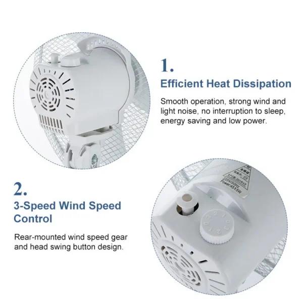 Pedestal Ventiladores Cooling Fan, 16-Inch, Plastic - view 6
