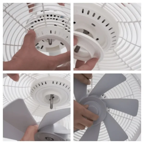 Pedestal Wall Net Fan, ABS, Plastic - view 6