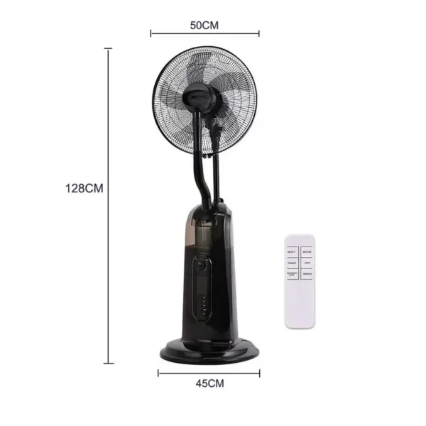 Pedestal Water Mist Fan, 110V, 2L Water Tank - view 6