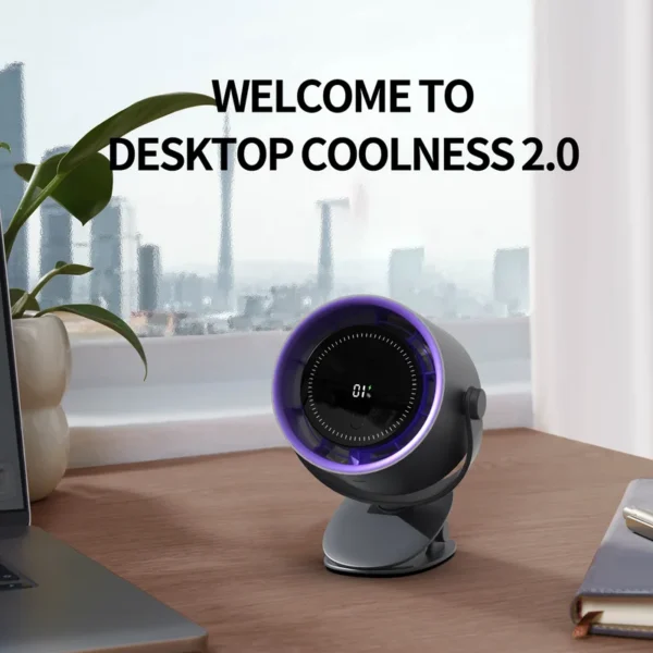Personal Desk Clip Fan, HXTC88, AIR, Portable, USB - view 4