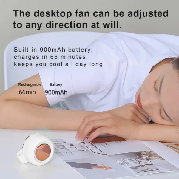 Personal Waist Fan, Portable, 5 V, Battery - view 5