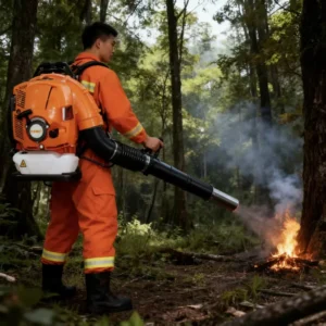 Petrol Power Backpack Blower, Brushless, Metal