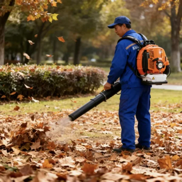 Petrol Power Backpack Blower, Brushless, Metal - view 3