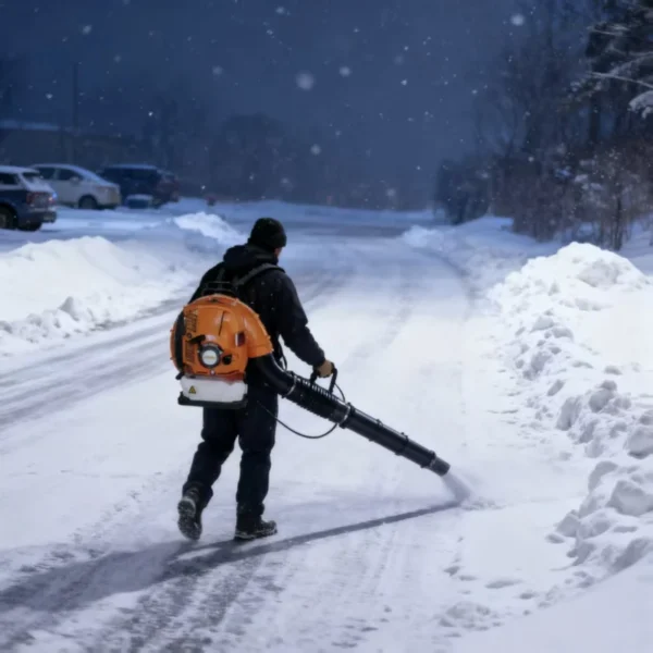 Petrol Power Backpack Blower, Brushless, Metal - view 5