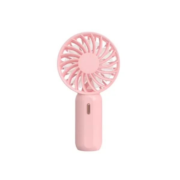 Pink Handheld Usb Fan, Portable, LED