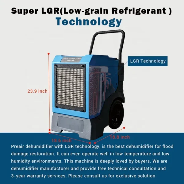 Pints Commercial Dehumidifier, LGR, R32 - view 4