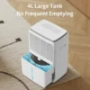 Pints Home Dehumidifier, Portable, 30 to 49.9 pt, Electric - view 4