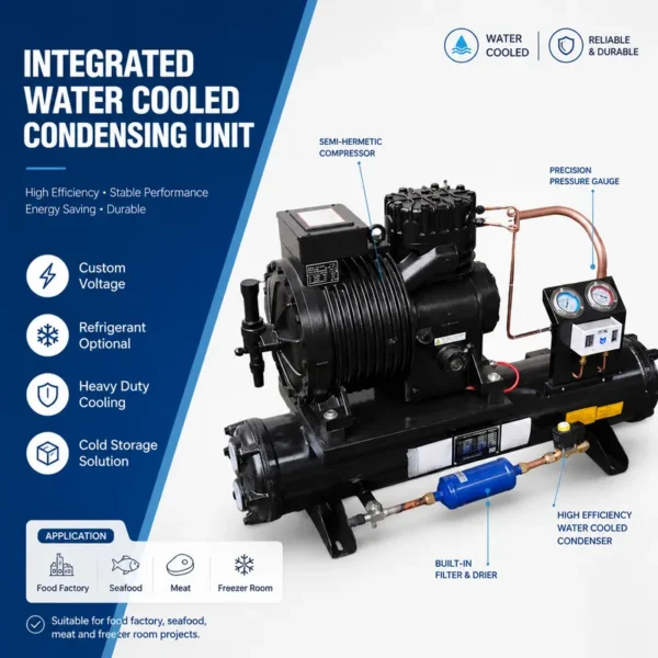 Piston Compressor, 30HP, 220 V, R-404A - view 2