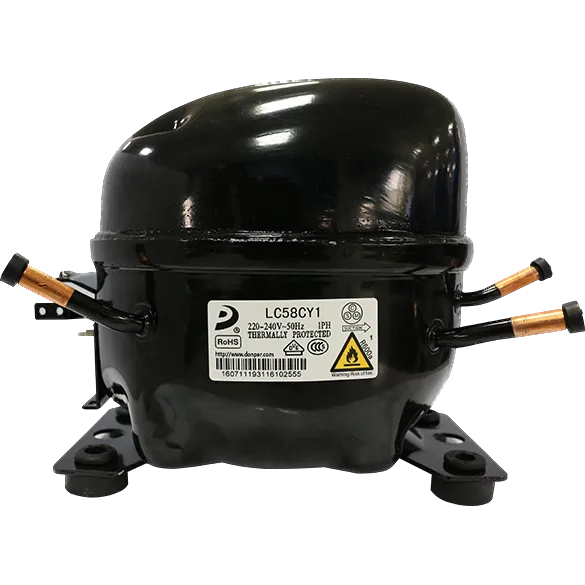 Piston Refrigeration Compressor, R600A, LC58CY1, Hermetic