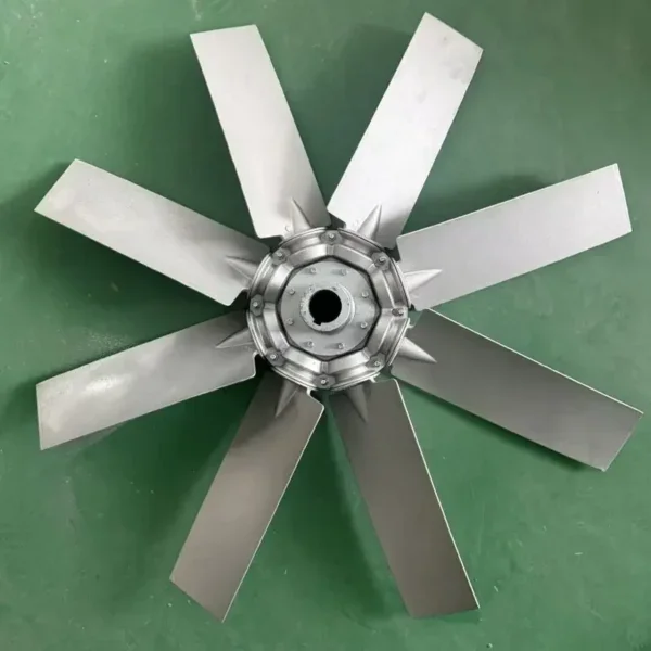 Pitch Cast Aluminum Fan, Axial, Aluminum Alloy