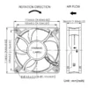 Plastic Blades Ball Bearing, D12038-K3, 120x120x38mm - view 2