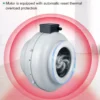Plastic Centrifugal Duct Fan, Inline, 220-230V - view 3