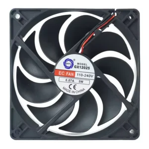Plastic Fan, Gx12025, 110-240vac, 3200rpm, 6w