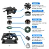 Plastic Fan, Gx12025, 110-240vac, 3200rpm, 6w - view 6