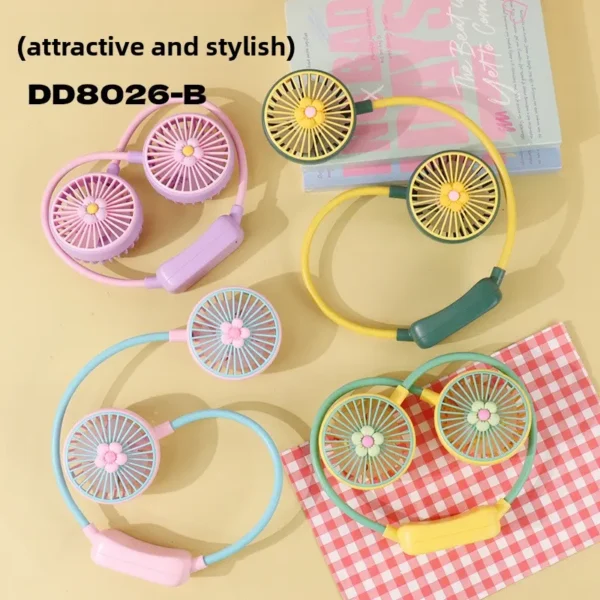 Plastic Foldable Mini Fan, Portable, DD8026-B - view 2