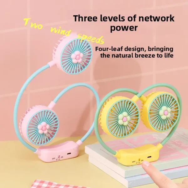 Plastic Foldable Mini Fan, Portable, DD8026-B - view 4