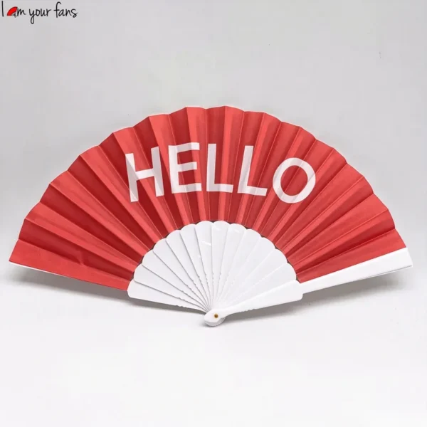 Plastic Hand Fan, 23cm - view 3