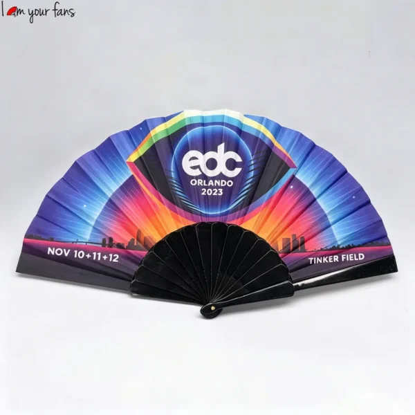 Plastic Hand Fan, 23cm - view 4