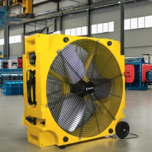 Plastic Industrial Drum Fan, 1/2HP, 110-120V, Metal