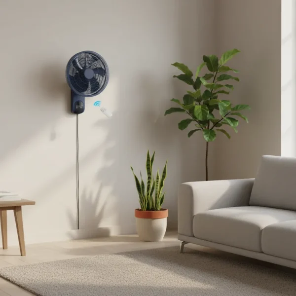 Plastic Wall Mounted Fan, DF-52, Aluminum - view 4