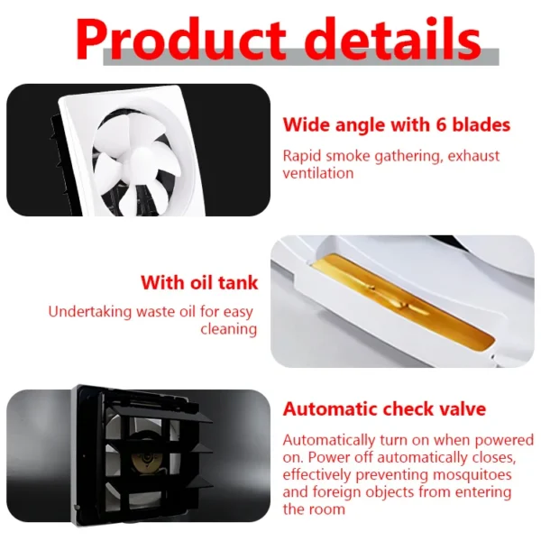Plastic Wall-mounted Shutter Extractor, 220V, Electric - view 4