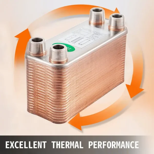 Plate Heat Exchanger, 3"x7.5", 316L, 3/4", MPT - view 2
