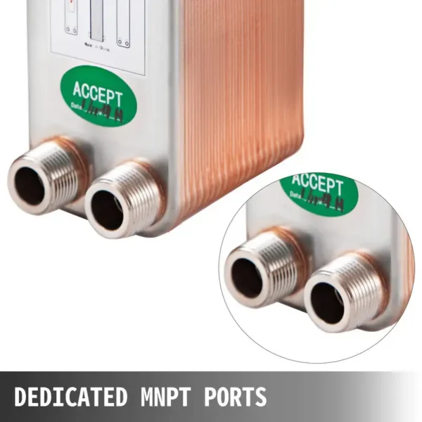 Plate Heat Exchanger, 3"x7.5", 316L, 3/4", MPT - view 5