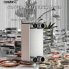 Plate Heat Exchanger, Aluminium, 220v - view 2