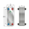 Plate Heat Exchanger, FHC012, Stainless, Steel, Copper - view 2