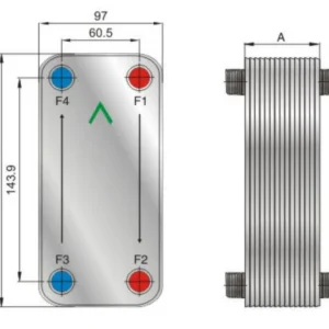 Plate Heat Exchanger, SS304/SS316L