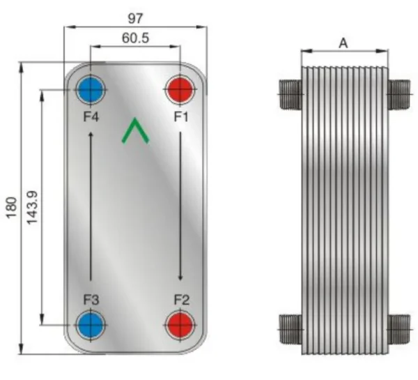 Plate Heat Exchanger, SS304/SS316L