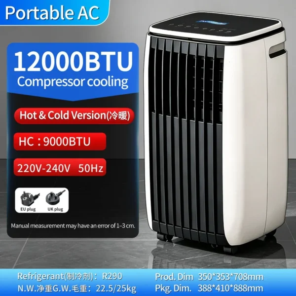 Portable Air Conditioner, 12000-14000, BTU, 3-in-1, R290 - view 3