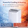 Portable Air Conditioner, 18000BTU, R290, Plastic - view 3