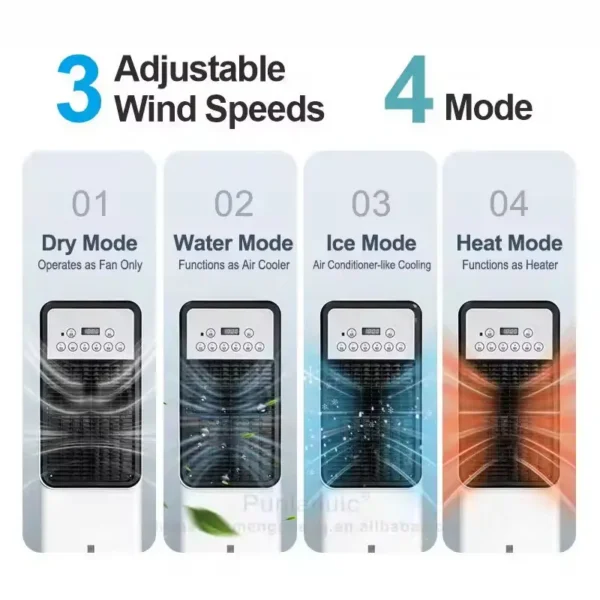 Portable Air Conditioner, 2-in-1, 1800 W, Plastic - view 4