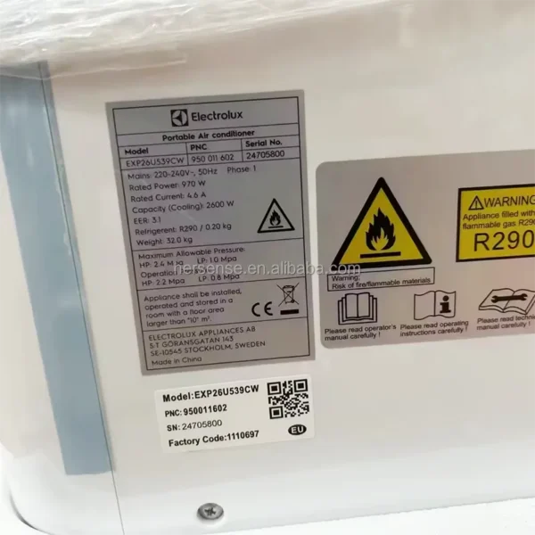 Portable Air Conditioner, 220V, 9000, BTU, 50Hz - view 2
