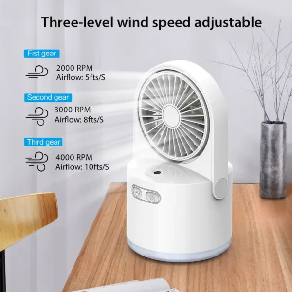 Portable Air Conditioner, 5V, Battery - view 2