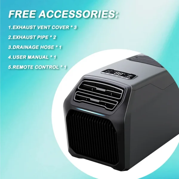 Portable Air Conditioner, 8000, BTU, 220V, R290 - view 6