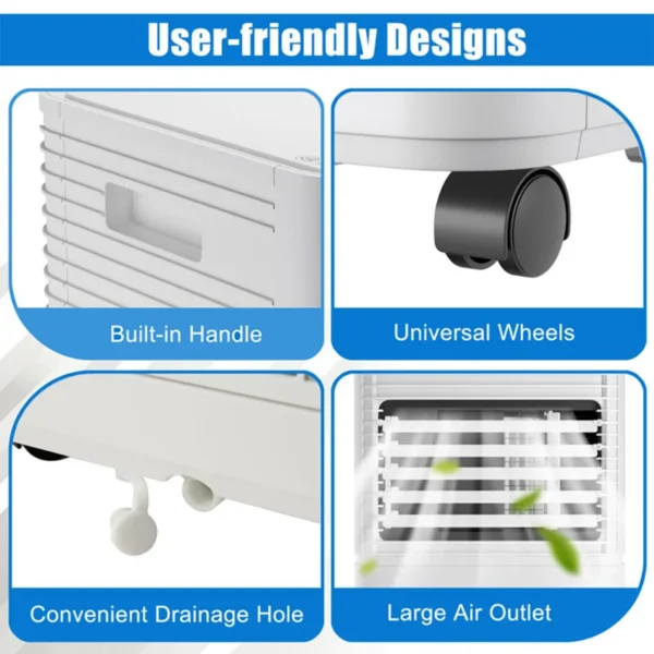 Portable Air Conditioner, 9000btu, 5001-10000, Electric - view 4