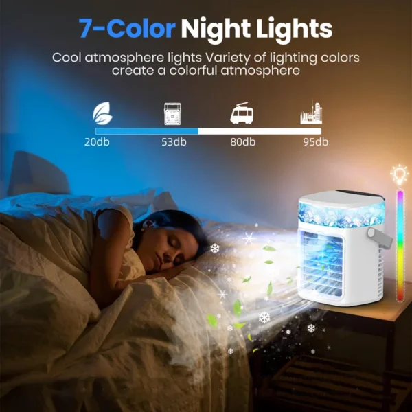Portable Air Conditioner, Battery, Plastic - view 6
